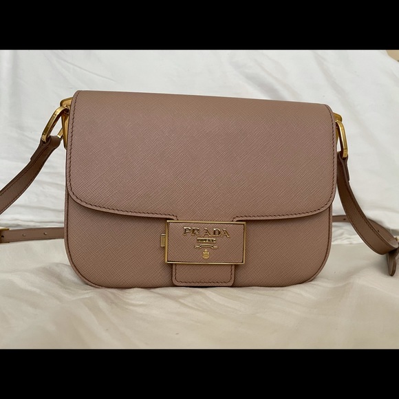 Prada Handbags - Saffiano Leather Prada Emblème Bag